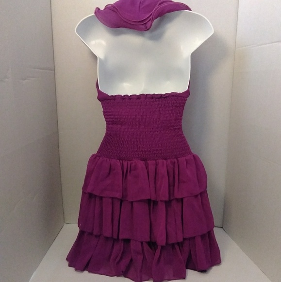VaVaVoom ruffle halter tier dress - Picture 5 of 5